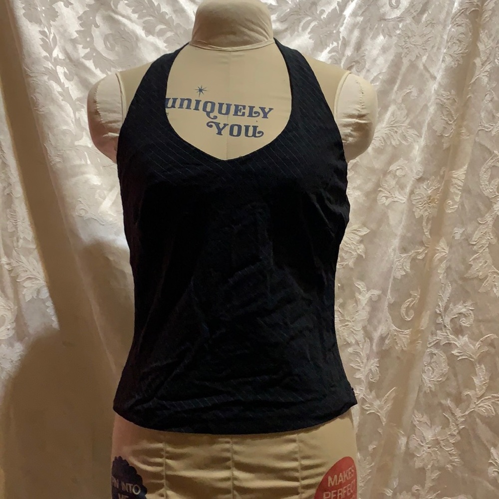 Suit material halter top